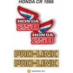 _OEM-Aufkleber-Kit Honda CR 250 R 1986 | VK-HONDCR250R86 | Greenland MX_